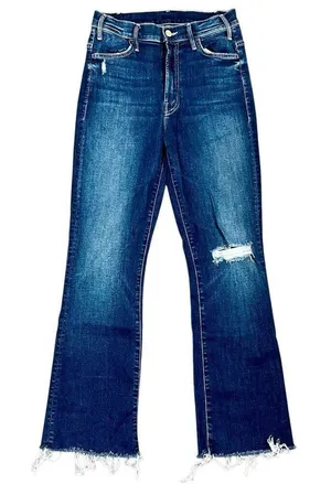 Mother The Hustler Ankle Fray Distressed Denim Jean 26 thumbnail 1