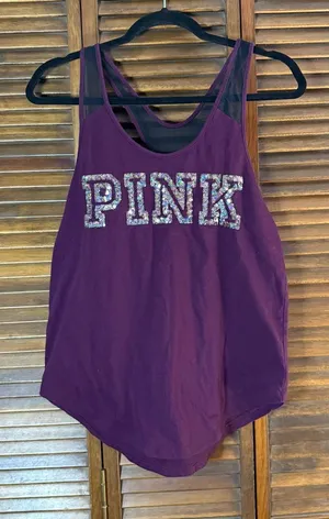 PINK Victoria's Secret Purple Tank thumbnail 1