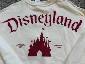 Authentic Crème and Maroon Disney Parks Jersey - never worn  thumbnail 2