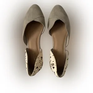 Toms Women's Cow print brown/cream Flats‎ size 10W thumbnail 5