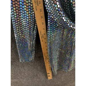 Goodtime USA Womens Holographic Sequin Dress M Backless Mini Party Club Glitter thumbnail 11