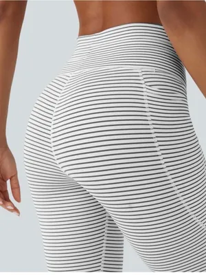 HALARA High Waist Full LengthYoga Legging w/Pockets Grey Medium NWT IN PKG thumbnail 5