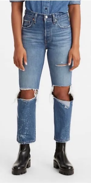 Levi's Women's 501‎ Original Premium Cropped Jeans Athens Ranks 24 x 26 Normcore thumbnail 1