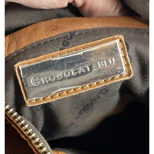 Chocolat Blu Brown Leather Hobo Shoulder Bag Multi Pocket Zip Boho Satchel Purse thumbnail 6
