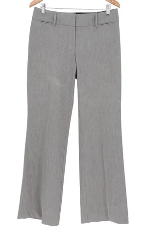 Ann Taylor Loft Dress Pants Womens 4 Gray Stretch Formal Business Bootcut Leg thumbnail 1