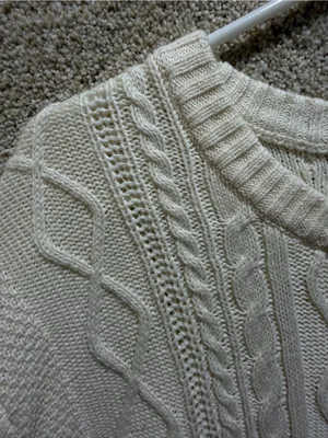 NWT fisherman grandpa sweater knit cotton blend minimalist preppy gift XXL thumbnail 2