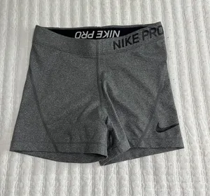 Nike Pro Women's Gray Performance Bike Shorts thumbnail 1