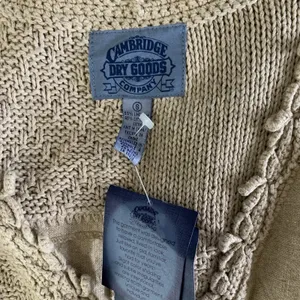 Cambridge Dry Goods Knit Vest Small Brown Sweater NWT Cottagecore thumbnail 6
