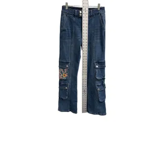 Forever 21 Women’s Blue Pants/Jeans/Flared Size 28x30 SKU 1673 thumbnail 2