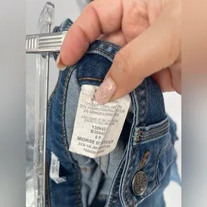 Riders Lee mid rise bootcut blue jeans size 8‎ petite thumbnail 7