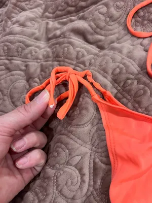 MD Coral Pink Bikini Set Orange Size M thumbnail 3