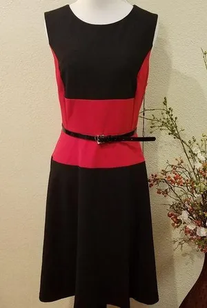 Tommy Hilfiger Red/Black Dress Size 12 thumbnail 1