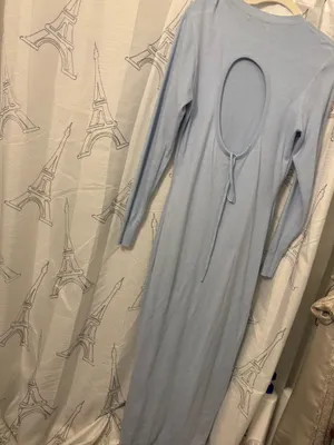 Light blue dress with opening in back thumbnail 2