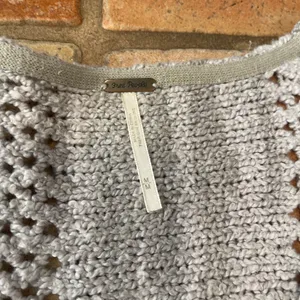 Free People Amethyst Marled Oversized Chunky Knit Sweater Size M Yellow/Gray thumbnail 6