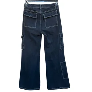 Superdown Natt Baggy Cargo Black Wide Leg Jeans Size XS thumbnail 6