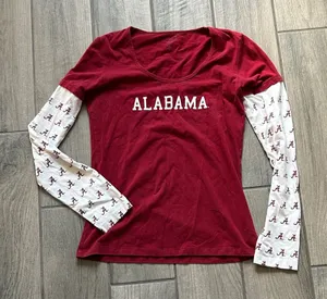 Alabama Women's Red Long Sleeve Top thumbnail 1