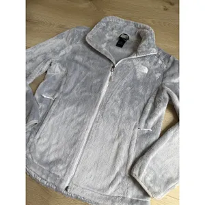 EUC The North Face Women's Luxe Osito Jacket Gray soft casual size M thumbnail 6