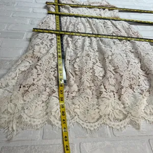 Lulus Midi Dress Womens XL Love Swept Lace White Floral Beige Lined A-Line Party thumbnail 16