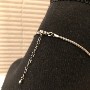 Silver Tone Necklace w/Turquoise Silver thumbnail 3