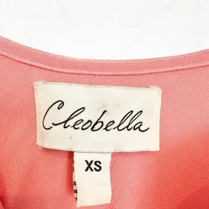 Cleobella Becket Dress Size‎ XS Coral Pink V Neck Slip Maxi Euro Summer Resort thumbnail 5