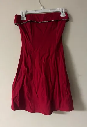 Vintage Gunne Sax Jessica McClintock Red Dress Made USA Size 3/4 Y2K **FLAWS** thumbnail 1