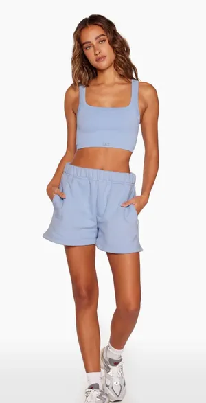 Set Active Sweat Shorts - Cowgirl (color is pink, not blue) thumbnail 1