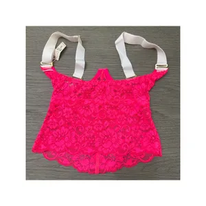 We Are HAH Free People Bust a Move Pink Lace Bustier, Size XS thumbnail 2
