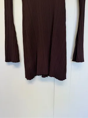 NWT BRONZE SNAKE Maven Brown Long Sleeve Mini Dress S/M Small Medium thumbnail 7