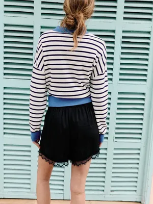 Nwt Zara Lace Trim Satin Shorts Size Xs thumbnail 6