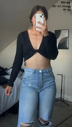 Wild Fable Black Crop Top thumbnail 2