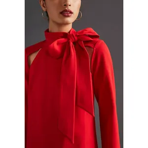 Maeve Neck‎ Tie Shift Mini Dress size large thumbnail 2