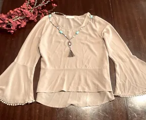 Altar'd State Modern Bell Sleeve Top Size M thumbnail 1