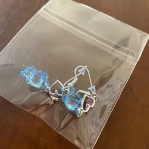 Handmade Kitty Kawaii Y2k Dangle Heart Earrings thumbnail 3
