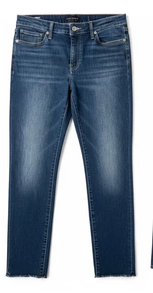 Lucky Brand Ava Skinny Jeans Women Size 10 30" x 30"‎ Dark Wash Distressed thumbnail 1