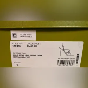 NIB Tory Burch MULTI-STRAP HEELED SANDAL sz9 thumbnail 4