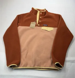 Patagonia Women's LW Synchilla Snap T Pullover Terra Pink XS NWT $139 MSRP thumbnail 1