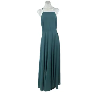 NEW Lulus Mythical Kind of Love Green Sleeveless Cami Camisole Maxi Tank Dress L thumbnail 5