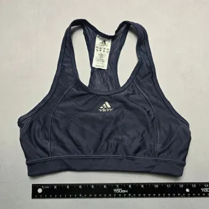 Adidas Gray Racerback Pull On‎ Activewear Yoga Sports Bra Active L Large thumbnail 2