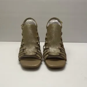 Alex Marie Angelee Strappy Soft Gold Heels Sandals Size‎ 8 NEW Holiday Party thumbnail 2