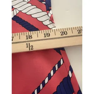 J McLaughlin Dress Womens XL Pink Catalina Cloth Nautical Ropes Old Money Luxury thumbnail 11