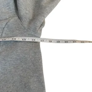Aerie Seams Right Puff Sleeve Crop Top Medium Heather Gray Grey Athleisure thumbnail 9