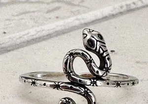 Sterling Silver Snake  Toe Ring thumbnail 1