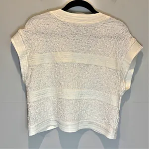 Current Air Cream Textured Open Front Bolero - size Medium thumbnail 3