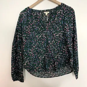 Roller Rabbit Moonflower Floral Lucy Top Midnight New Womens Size Small thumbnail 7