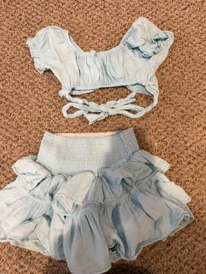 Skirt and Top Set Blue Size M thumbnail 2