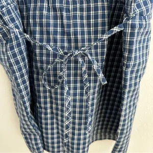 Brandy Melville Navy and white plaid top thumbnail 5