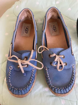 UGG Blue Chivon Shoes Womens size 6 thumbnail 1