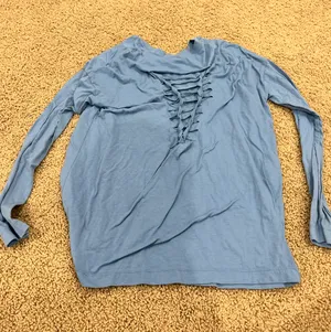 blue long sleeve tee thumbnail 2