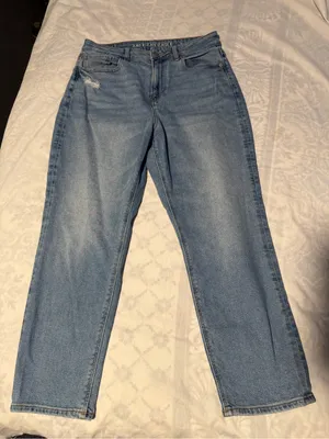 American Eagle Outfitters Women's Light Wash mom jeans size 10 short thumbnail 1