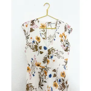 Reformation Deven Floral Print Ruffle Sleeve Mini Dress Feminine Coquette Chic thumbnail 5